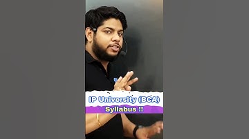 IP University BCA Entrance exam syllabus #shorts #ggsipu #bca #trending