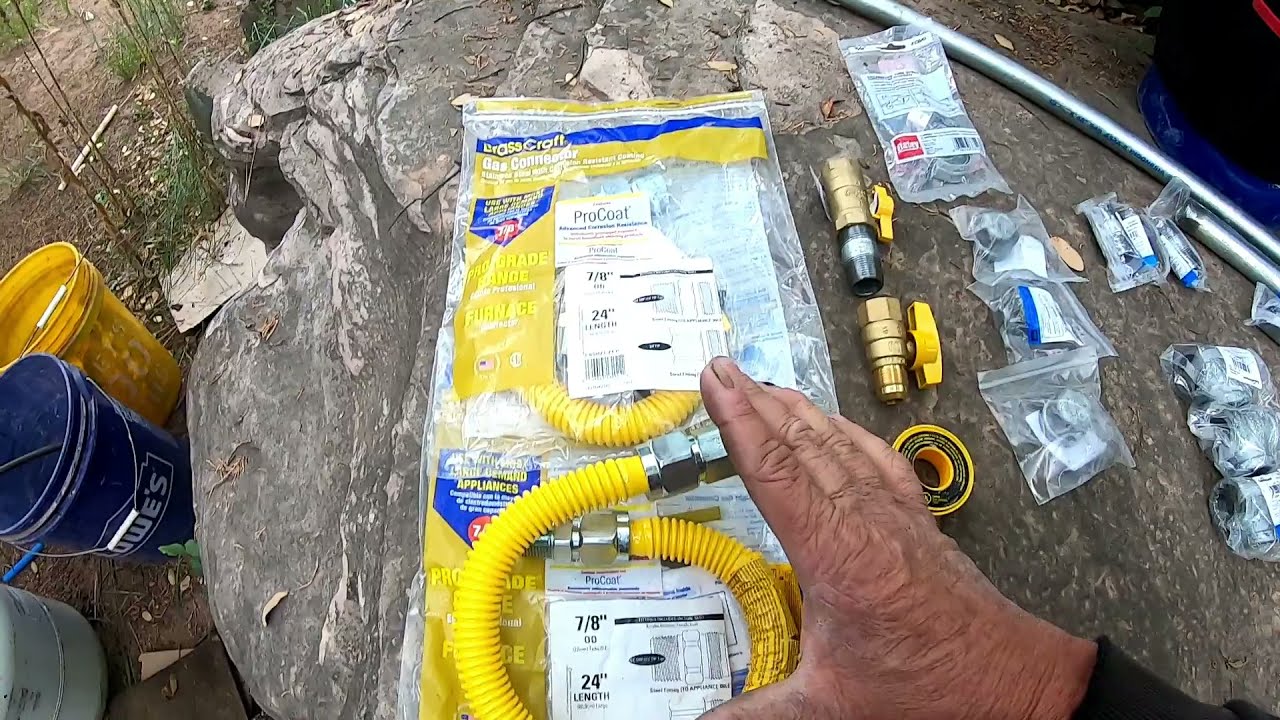 PART (2 ) How to connect the PROPANE to the Rheems Tankless Water Heater  Model # RTG-70XLP-1 - YouTube