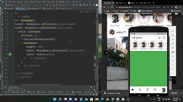 Instagram clone with flutter: developing the home page
