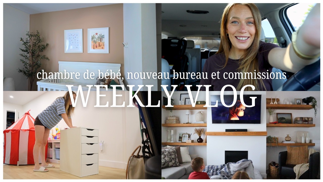 Real talk (semaine difficile), commissions, on fait la chambre de bébé et mon bureau | Carole Anne B