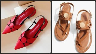 Stylish & Fabulous Women Block Heels Sandals & Flat Slide Sandals In PU Leather