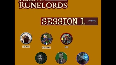 Pathfinder Rise of the Runelords Session 1