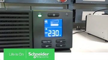 How to Initiate Self Test in UPS SRV5KUXI-IN | Schneider Electric Support