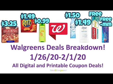 Walgreens Deals Breakdown 1/26/20-2/1/20! All Digital and Printable Coupon Deals!