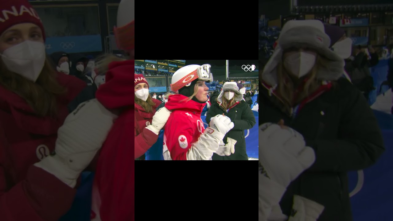 Sibling love in action ❤️ Justine Dufour-Lapointe comforted by sister Chlo&eacute; Dufour-Lapointe ❤️