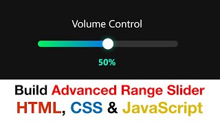 "Create an Advanced Range Slider in 60 Seconds | HTML, CSS & JS Tutorial"