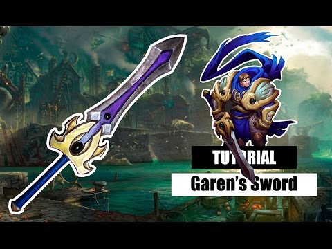 D.I.Y Como fazer a espada do Garen (League of Legends) - Kmaker tutorial