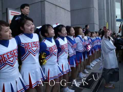 青山学院大チアリーダーが踊る第一応援歌 白亜の城 Youtube