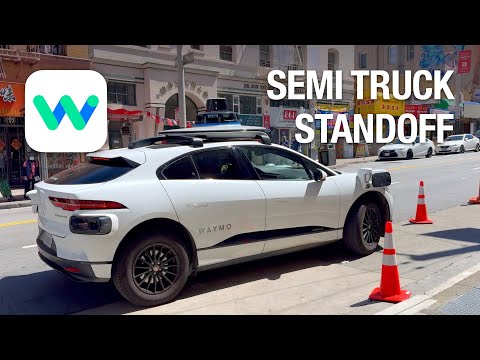 Waymo Driverless Car Encounters Blocked Road | #Waymo Ride Along #33