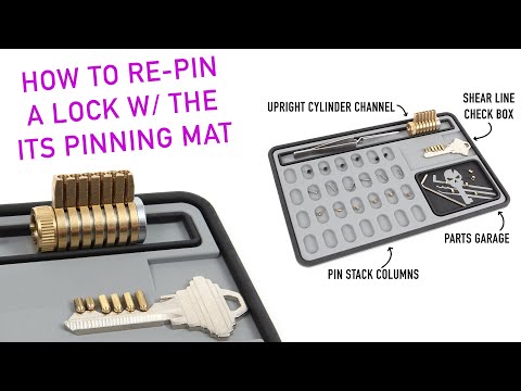 How to Repin a Lock w/ Security Pins & the ITS Lock Pinning Mat