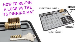 How to Repin a Lock w/ Security Pins & the ITS Lock Pinning Mat