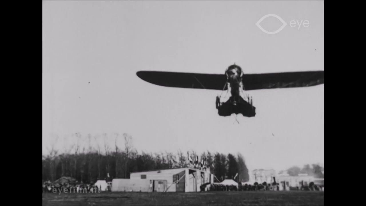 Hanriot 1910 Type-II Monoplane "Libellule" demonstration by Marcel Hanriot at Amsterdam (1911)