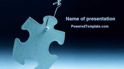 Jigsaw Piece PowerPoint Template by PoweredTemplate.com