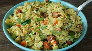 Oats Upma Recipe | Oats Vegetable Recipe | Healthy Oats Breakfast
