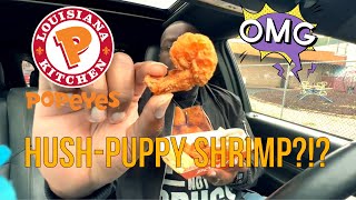 Popeyes Hush-Puppy Shrimp Review.