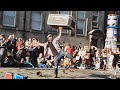 A man spins suitcase on finger | Fringe Festival | The Royal Mile | Edinburgh 2019