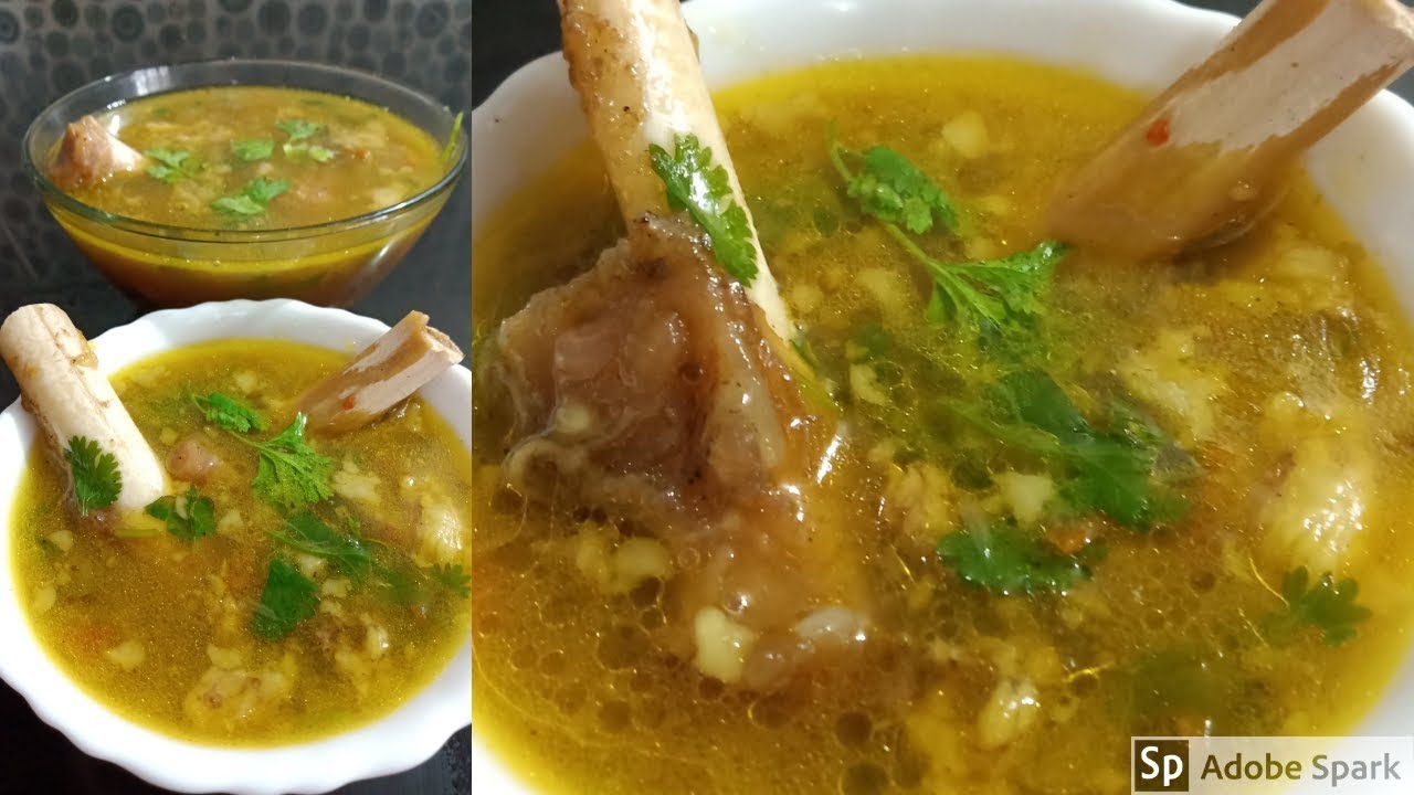Mutton SoupPaya SoupKerala Style Healthy Lamb Leg Soup in Malayalam