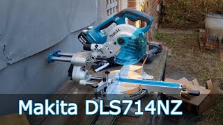 Makita DLS714NZ Brushless 36V (2 x18V) cordless mitre saw 45º bevel on 45mmm timber & depth stop