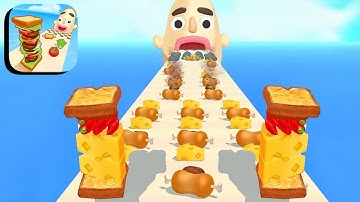 Sandwich Runner - SpeedRun All Levels Gameplay Walkthrough Android,ios New Update Ep 36