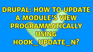 Drupal: How to update a module