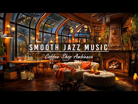 Soft Jazz Instrumental Music ☕ Cozy Coffee Shop Ambience  ~ Smooth Piano Jazz Music to Sleep, Relax