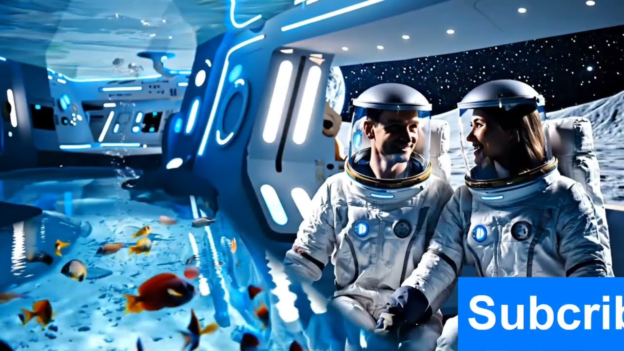 Love Beyond Earth: A Couple’s Peaceful Life on the Moon" 🌙✨