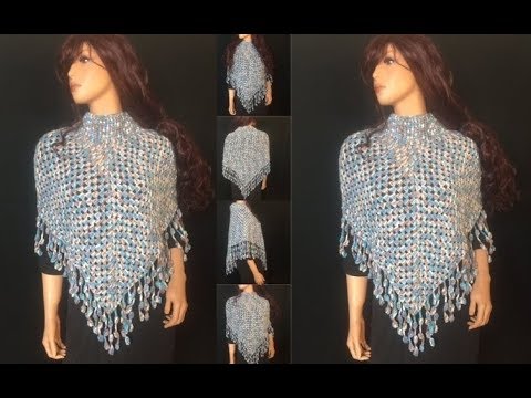 Nieuw How to Crochet a Poncho Pattern #359│by ThePatternFamily - YouTube UL-11