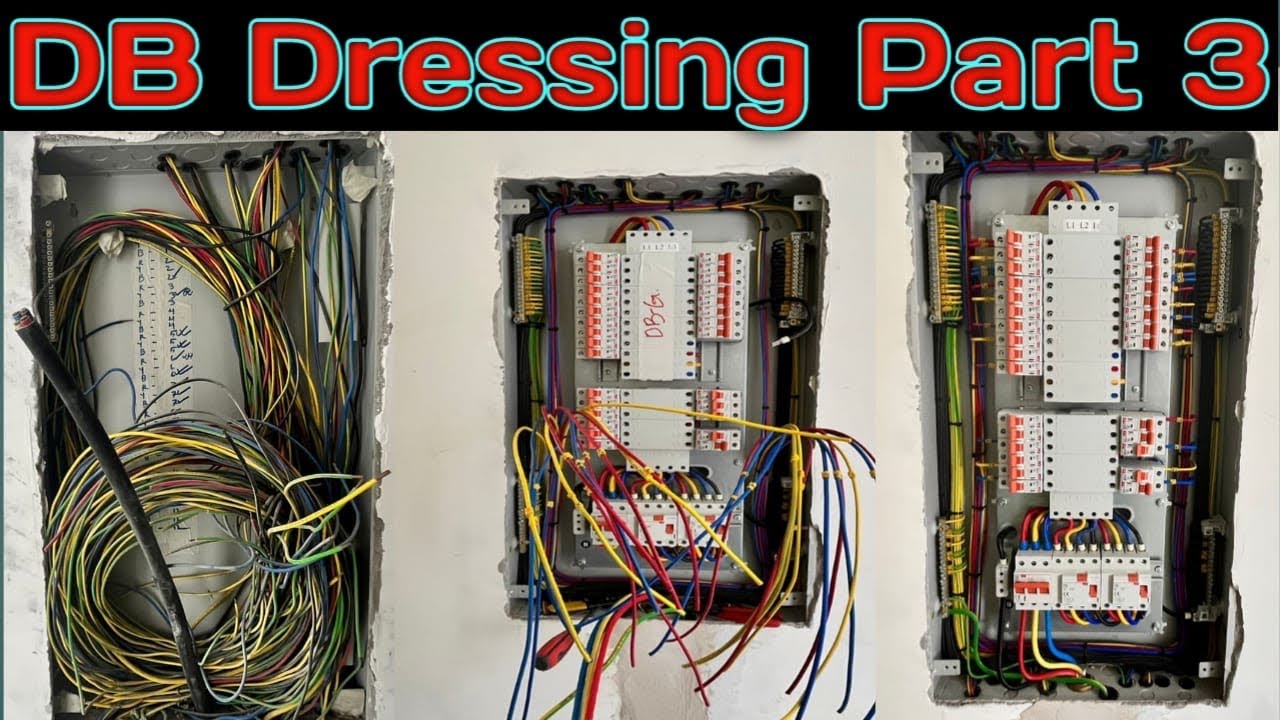 How to Do DB Dressing and Termination Part 3 | Three Phase DB Dressing