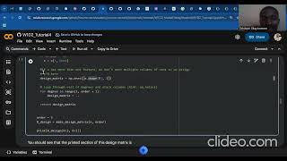 Design Matrix for Polynomial regression (Python)