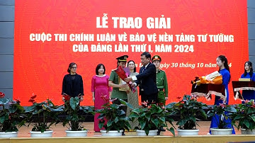 Trao 34 giải Cuộc thi chính luận về bảo vệ nền tảng tư tưởng của Đảng lần thứ I