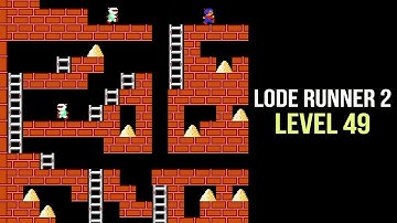 Lode Runner 2. Level 49. Nintendo (NES) Games