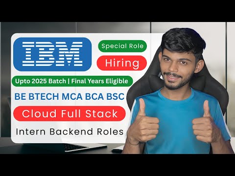 IBM Hiring Java Developers 2025 | Cloud FullStack Role | Freshers Apply Now