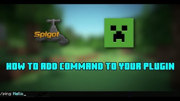 How to add command to your plugin. | Minecraft Spigot