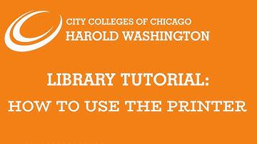 How To Use The Library Printer