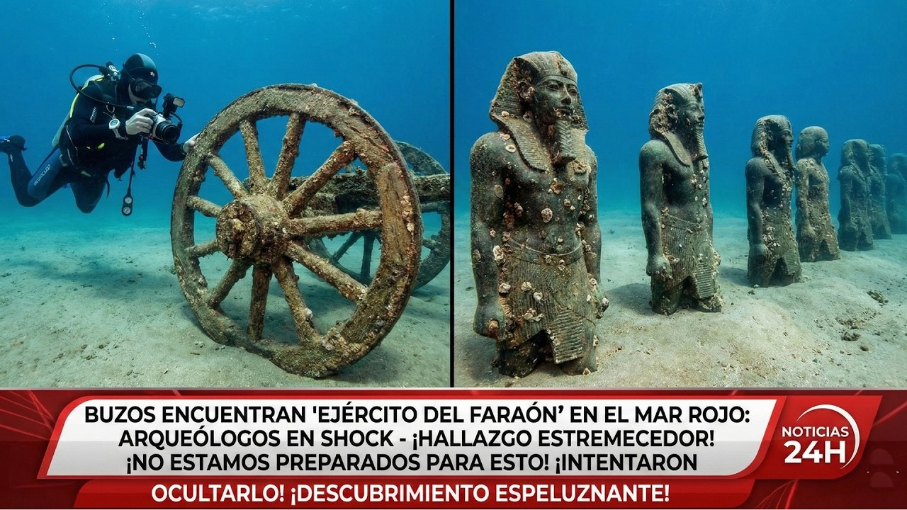 Buzos encuentran 'ejército del faraón' en el Mar Rojo: arqueólogos en shock