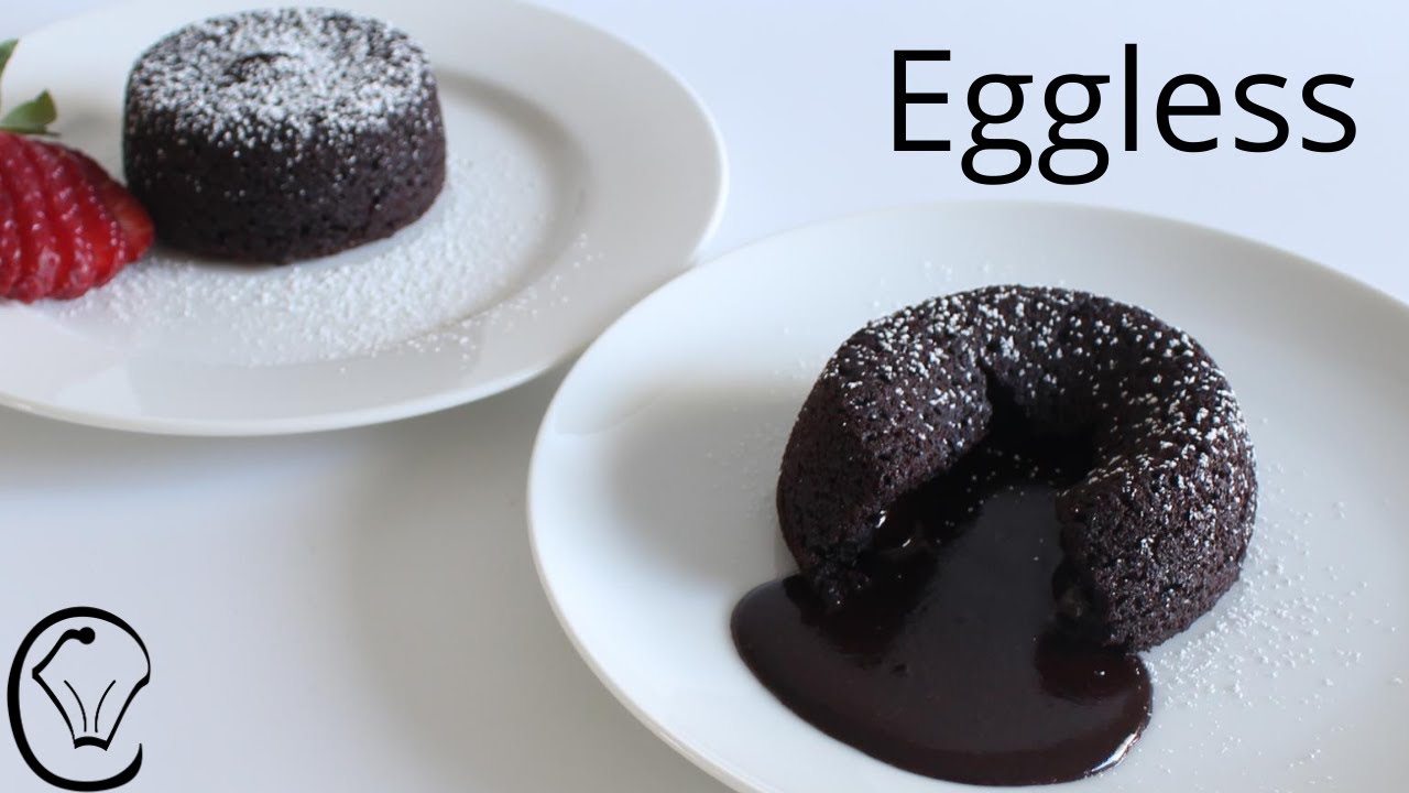 Eggless Chocolate Lava Cake Moist Delicious includes Troubleshooting Tips for good Flow of Choc