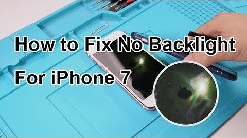 How to Fix iPhone 7 No Backlight Black Screen Problem | Motherboard Repair