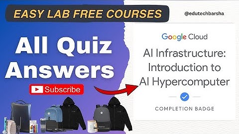 AI Infrastructure- Introduction to AI Hypercomputer |Arcade Free Courses Quiz Solution 2025 #arcade