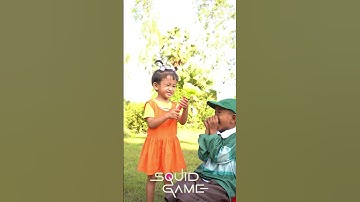 Squid game doll 3 prank on brother #funny #squidgamchallenge #pranks #cute #shorts