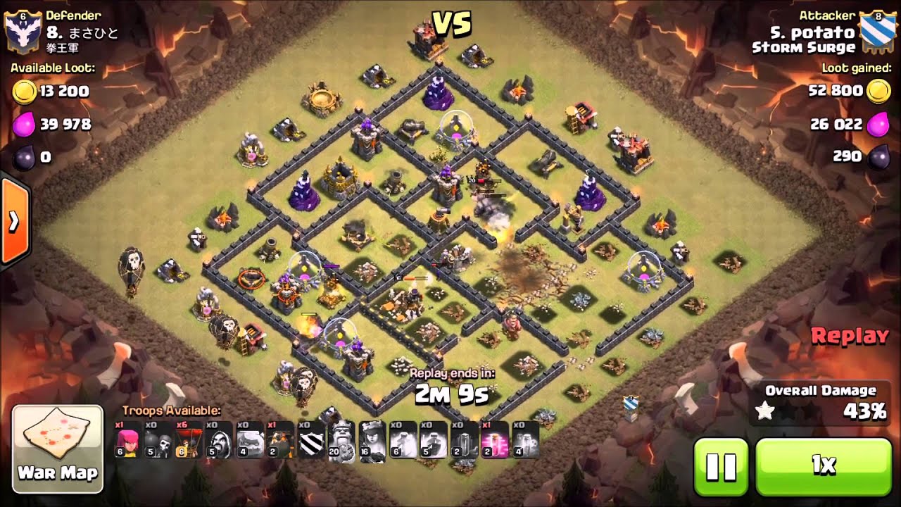 GoLaLoon 3 Star on Maxed TH9 | TH9 v TH9 | Clash of Clans