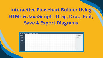 Interactive Flowchart Builder with HTML, CSS & JavaScript | Drag & Drop UI Design 💻🧠