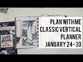 Plan With Me - JANUARY 24-30 - Classic Vertical #happyplanner