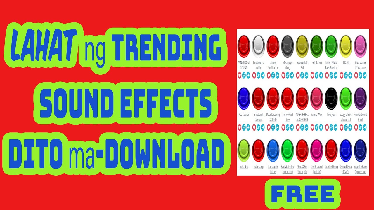 PAANO MAG DOWNLOAD NG MGA SOUND EFFECTS NA LIBRE (2023)