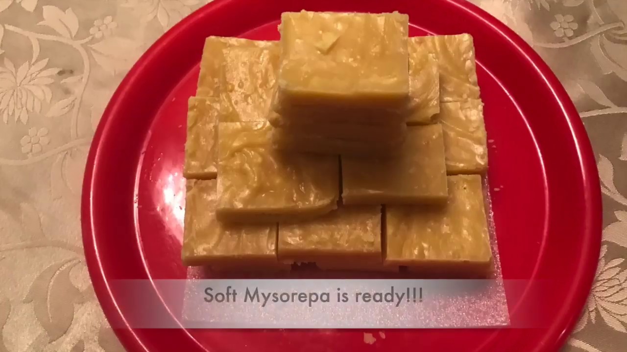 Quick and Easy Mysorepak/Mysorepa recipe | Gayathiri