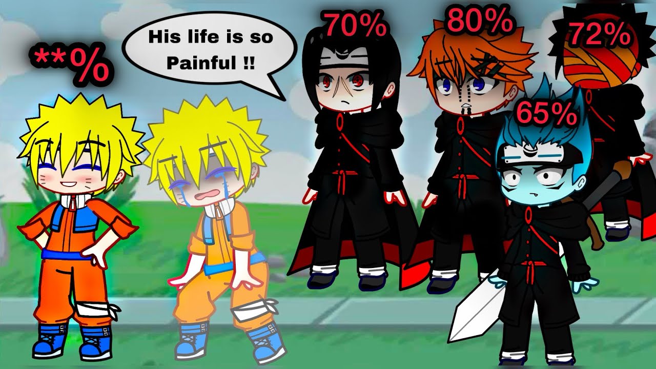 Pain Level 💔 || Naruto Akatsuki ✨ || Gacha Club meme