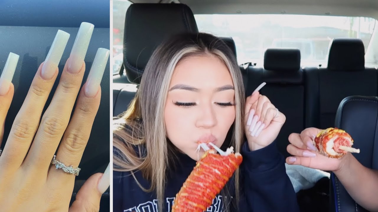 маникюрный видеоблог + корейский корндог мукбанг