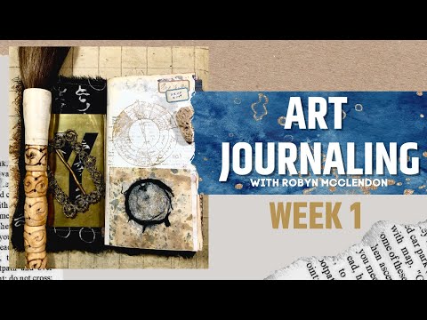 ジャンクジャーナル*『dream making』 Making a Vintage Junk Journal Page With a Twist! DAY 4