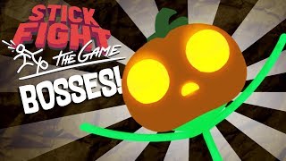 HALLOWEEN LEVELS AND BOSSES! - Stick Fight: The Game - Stick Fight Update