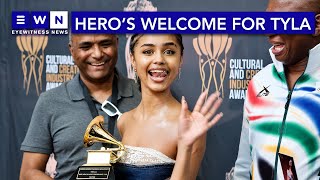 Grammy Award winner Tyla cherishes hero’s welcome at OR Tambo