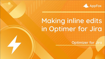 How to make inline edits in Optimizer | Optimizer for Jira Cloud